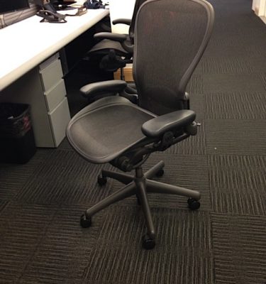 Used Aeron Chairs by Hermin Miller