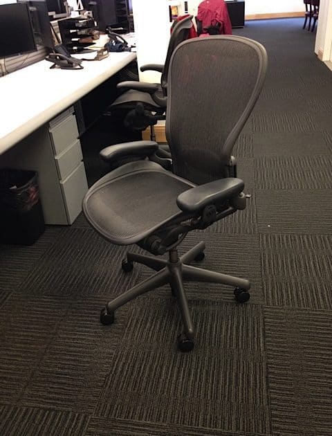 Used Aeron Chairs by Hermin Miller