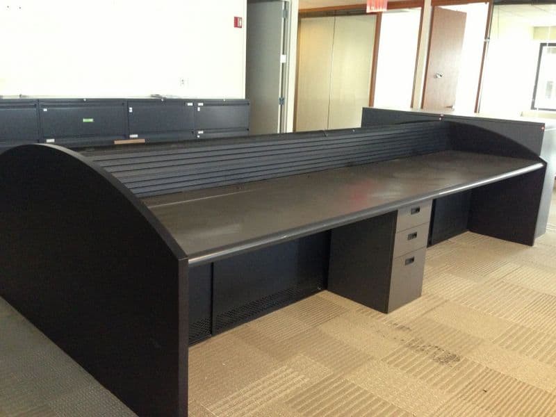 Used Trading Desks With End Panels Saraval Industries Corp