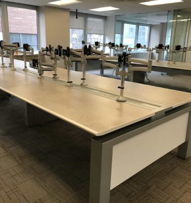 Trading Furniture Floor Desks Saraval Tenor Used Innovant Trading Desk