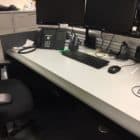 Used Eurocraft Control Room Consoles w/ Grey Slatwall