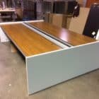 Used Innovant Trading Desk (White & Wood)