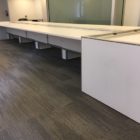 Used LaCour Trading Desks w/ Slatwall & Monitor Arms