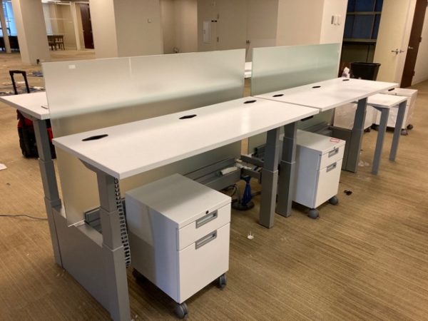 Piper- Used Teknion Sit / Stand Trading Desks