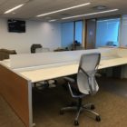 AQR - White Trading Desk Manufactured by LaCour and office chair
