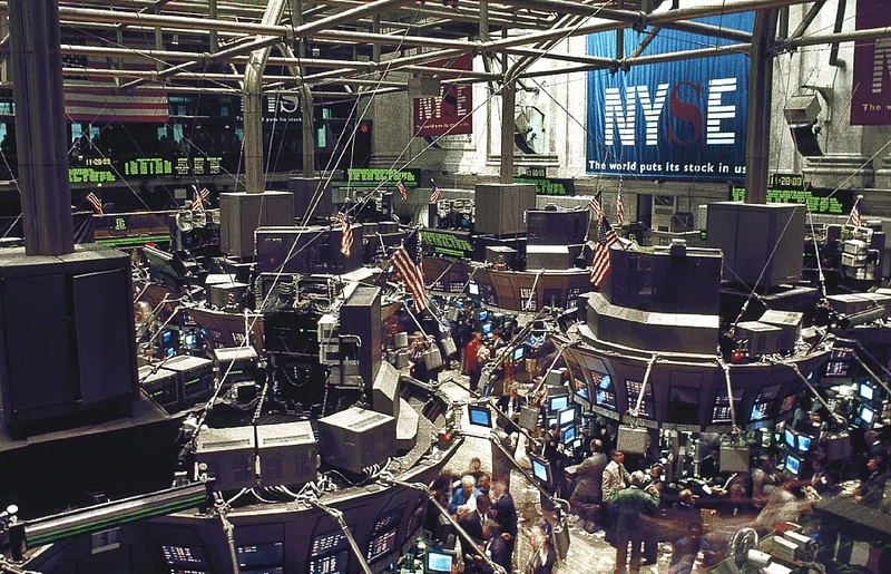 stock market trading floor